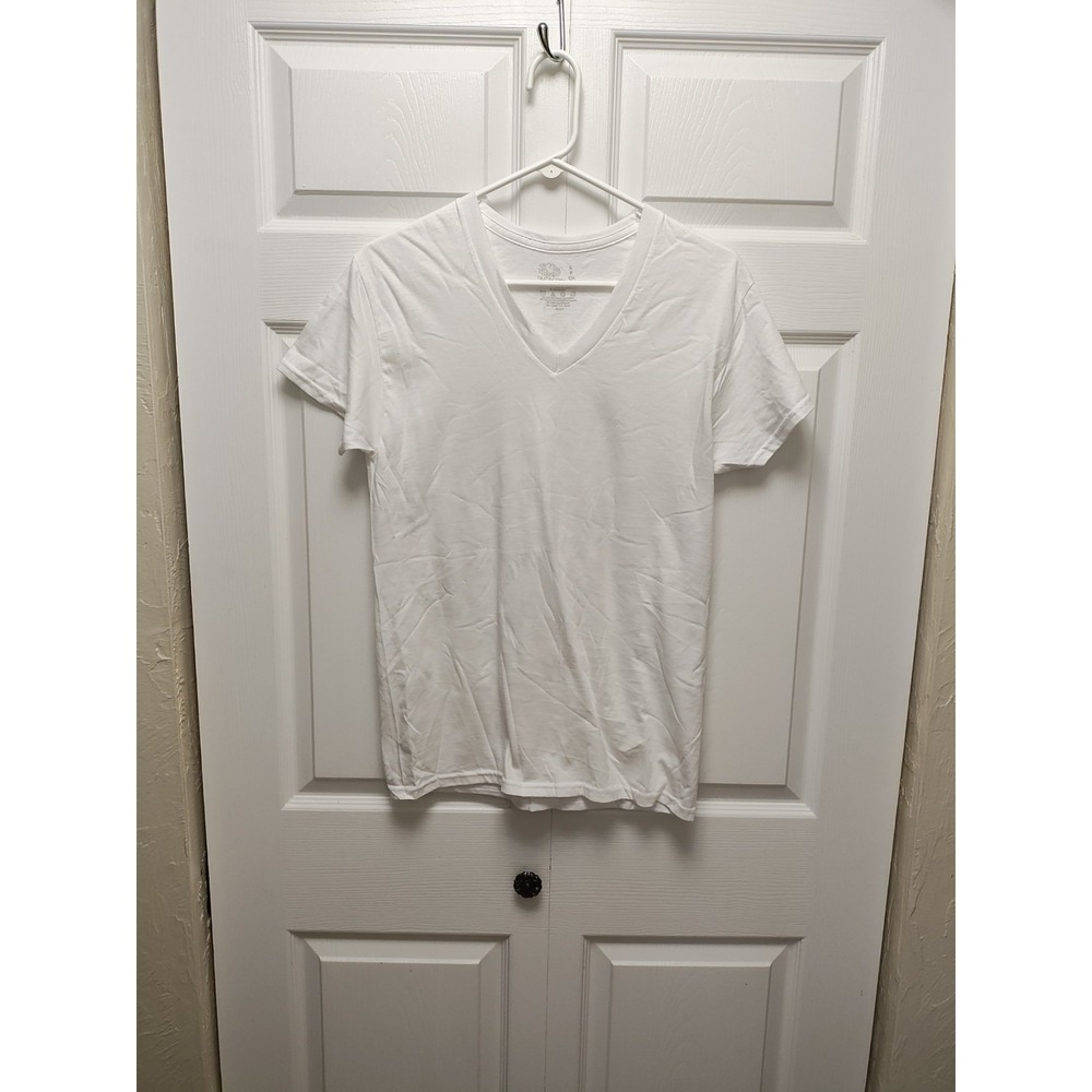 Fruit Of The Loom 100% Cotton Small Petit Chico V Neck Short Sleeve T Shirt